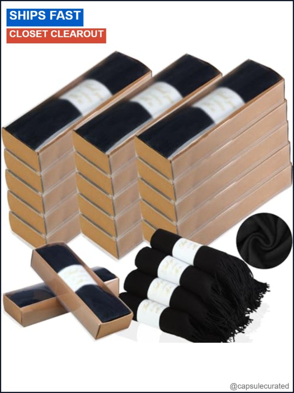 18 Pack Polyester Scarf Shawls and Wraps for Wedding Guests